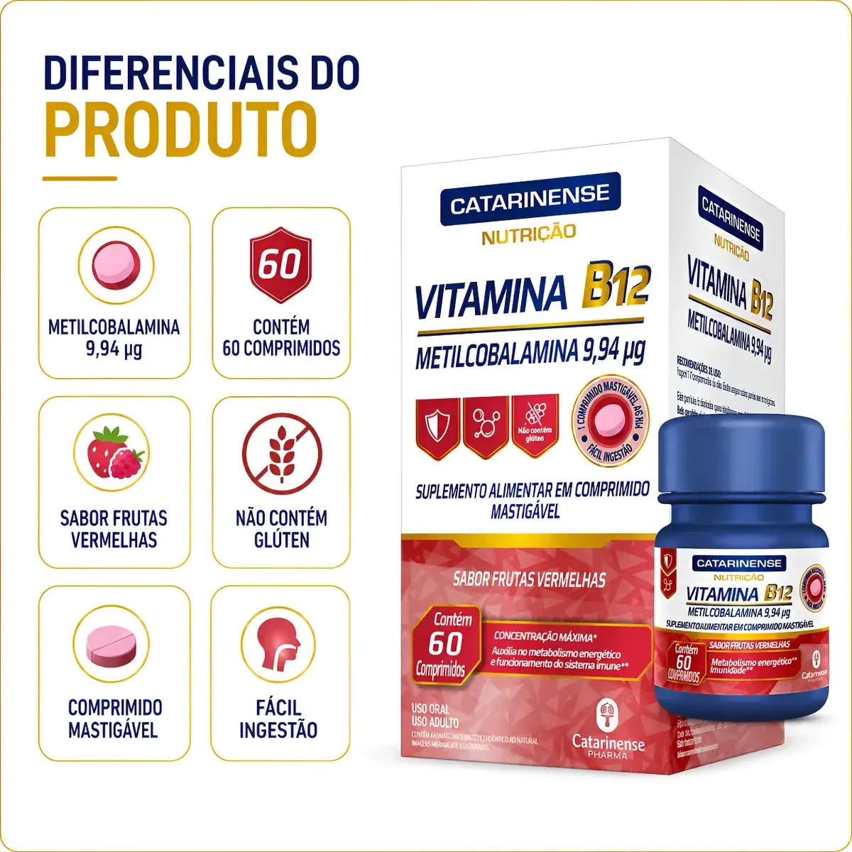 VITAMINA B12 9,94MCG 60CPS - foto 2