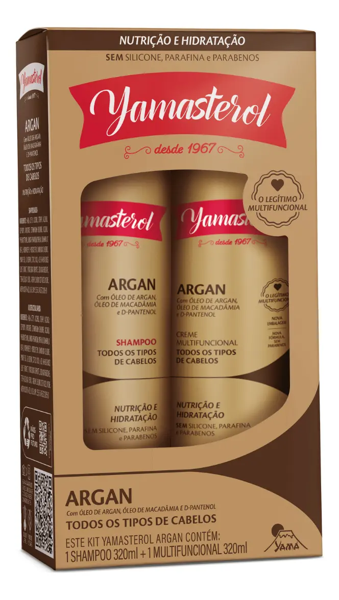 KIT SH + COND YAMASTEROL ARGAN 640ML