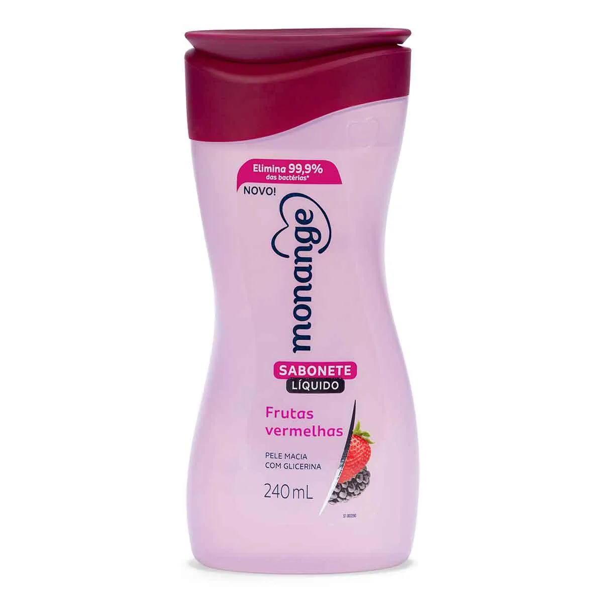 SABONETE LIQ MONANGE FRUTAS VERM 240ML