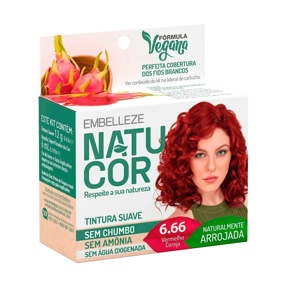 TINTA NATUCOR 6.66 VERMELHO CEREJA