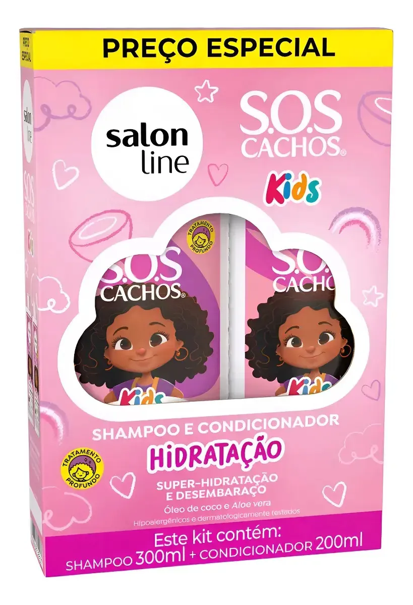SH + COND SALON L KIDS HIDRATACAO 300/200ML