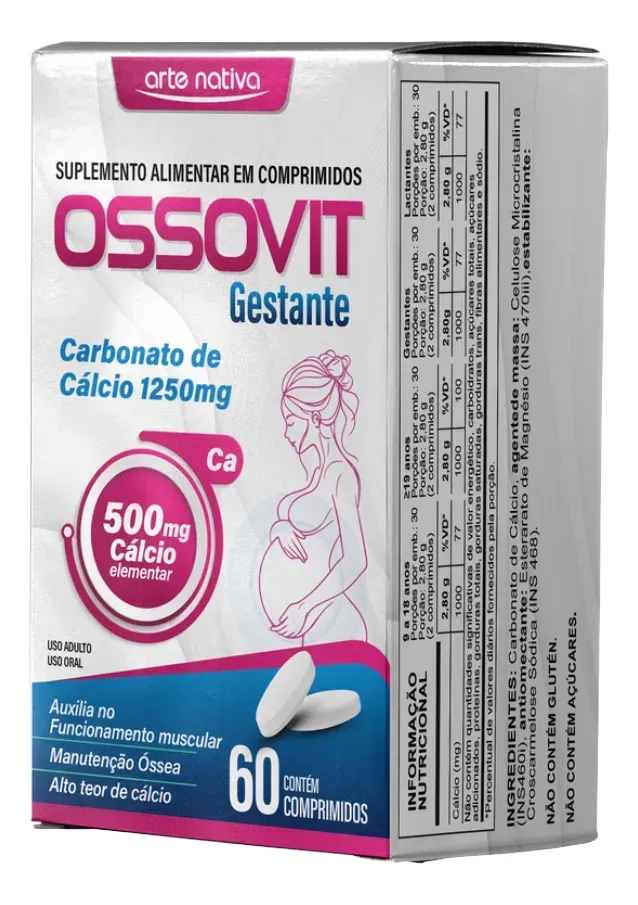 OSSOVIT GESTANTE 500MG 60COMP