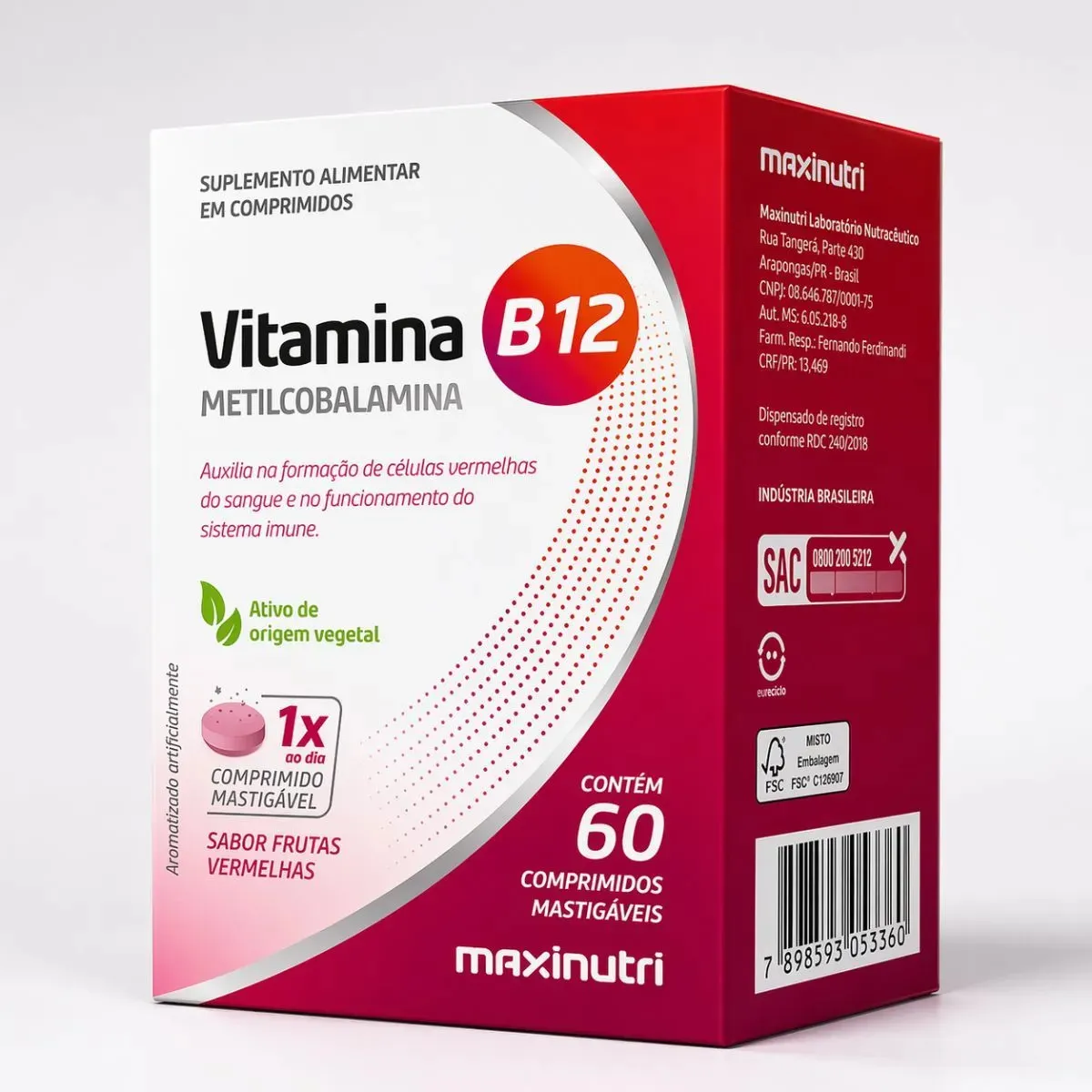VITAMINA B12 60 CPS MASTIG