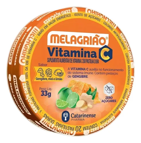 MELAGRIAO + VIT C LIMAO MEL 20PAST