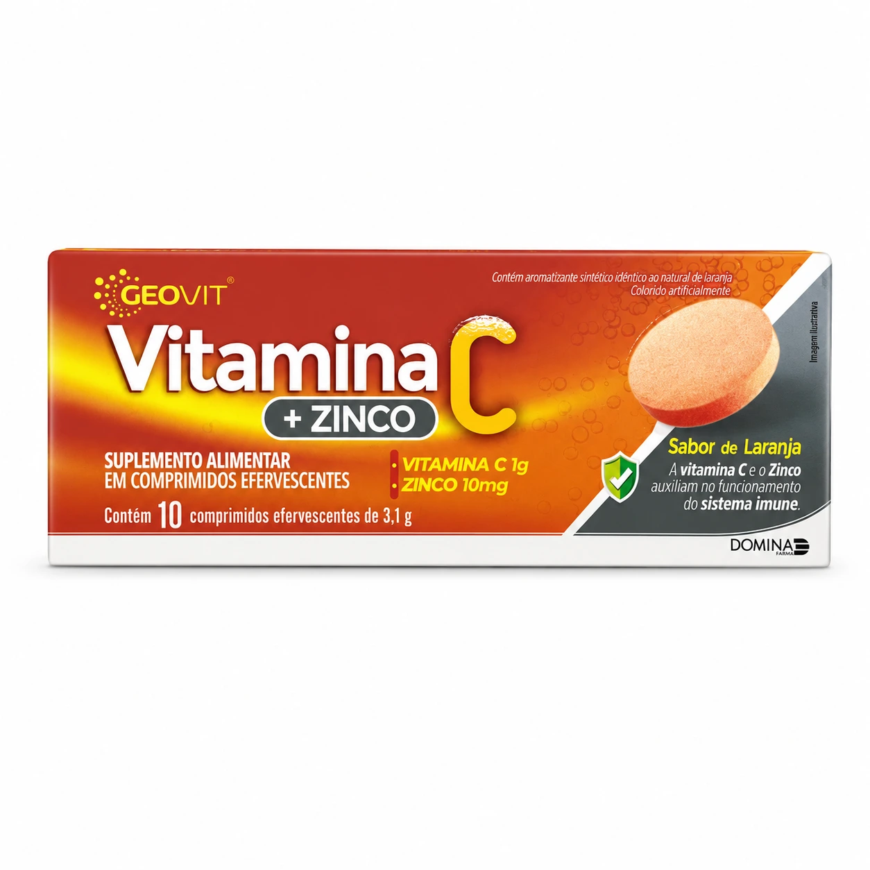 VITAMINA C + ZINCO 1G 10CPS EFERVESC