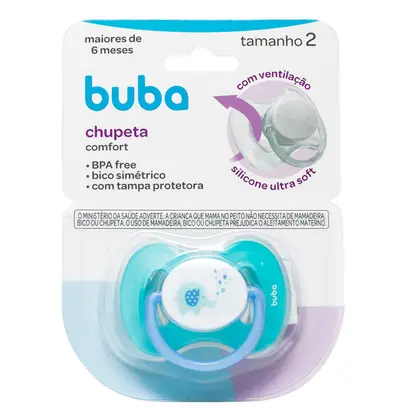 CHUPETA BUBA TAM.2 ELEFANTINHO AZUL