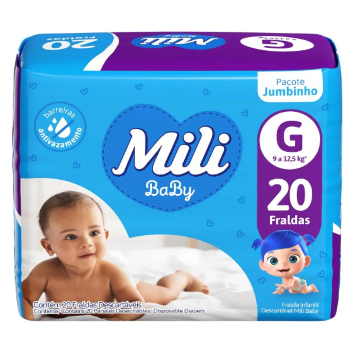 FRALDA MILI BABY G 20UN
