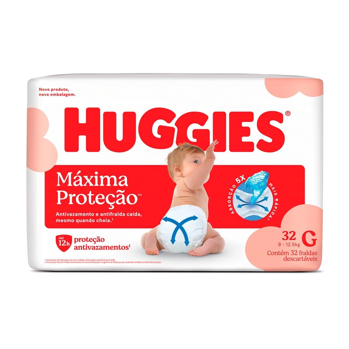 FRALDA HUGGIES S CARE G 32UNID