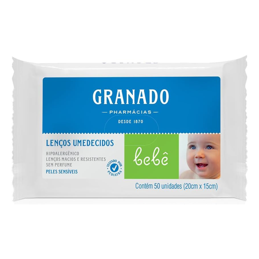 TOALHAS UMEDECIDAS GRANADO BEBE 50UN