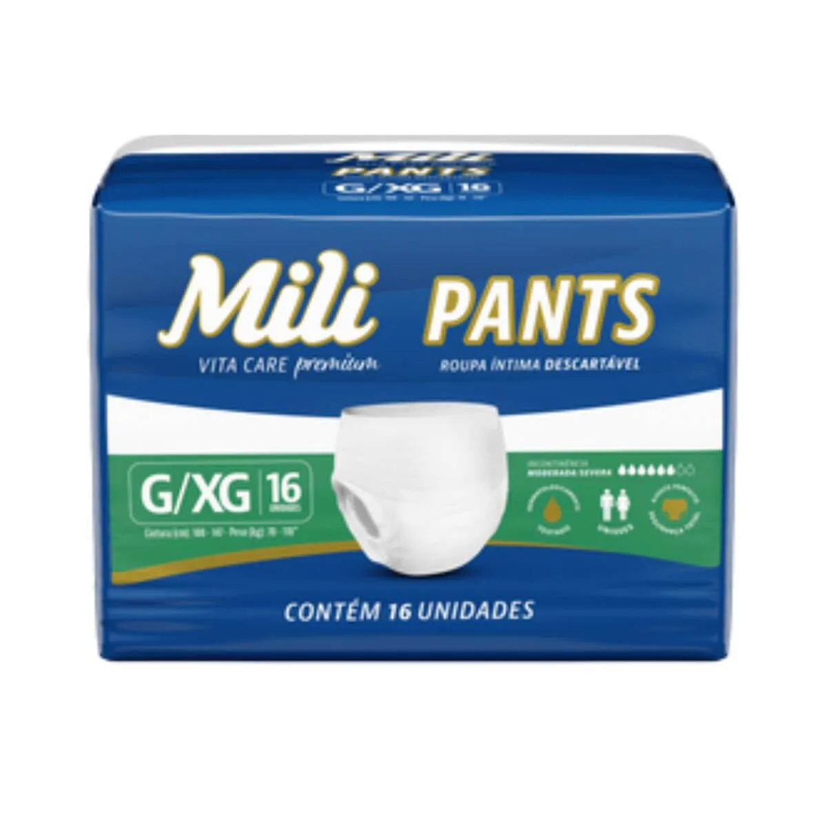 FRALDA MILI VITA PANTS G/XG 16UN
