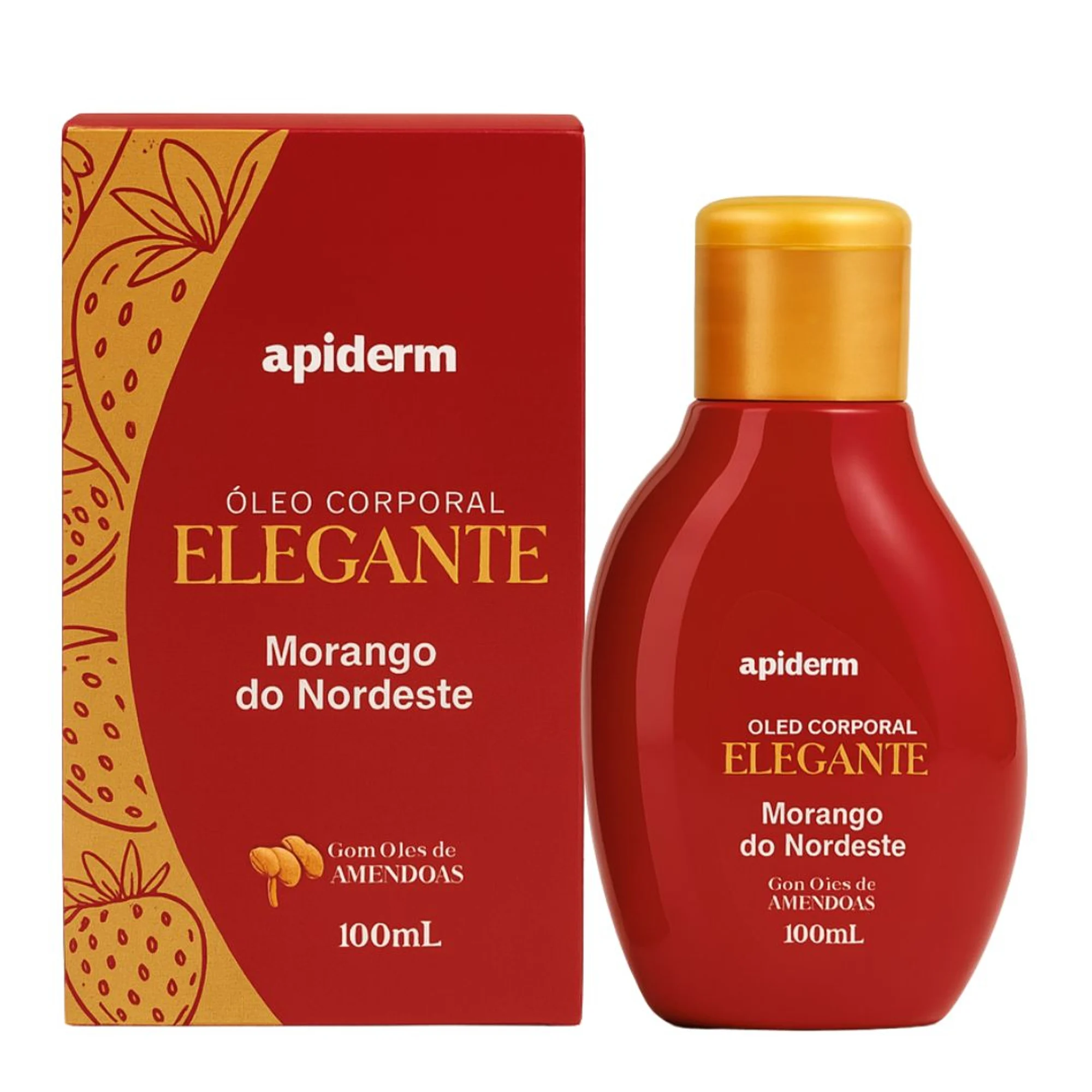 OLEO CORPORAL ELEGANTE MORANGO 100ML