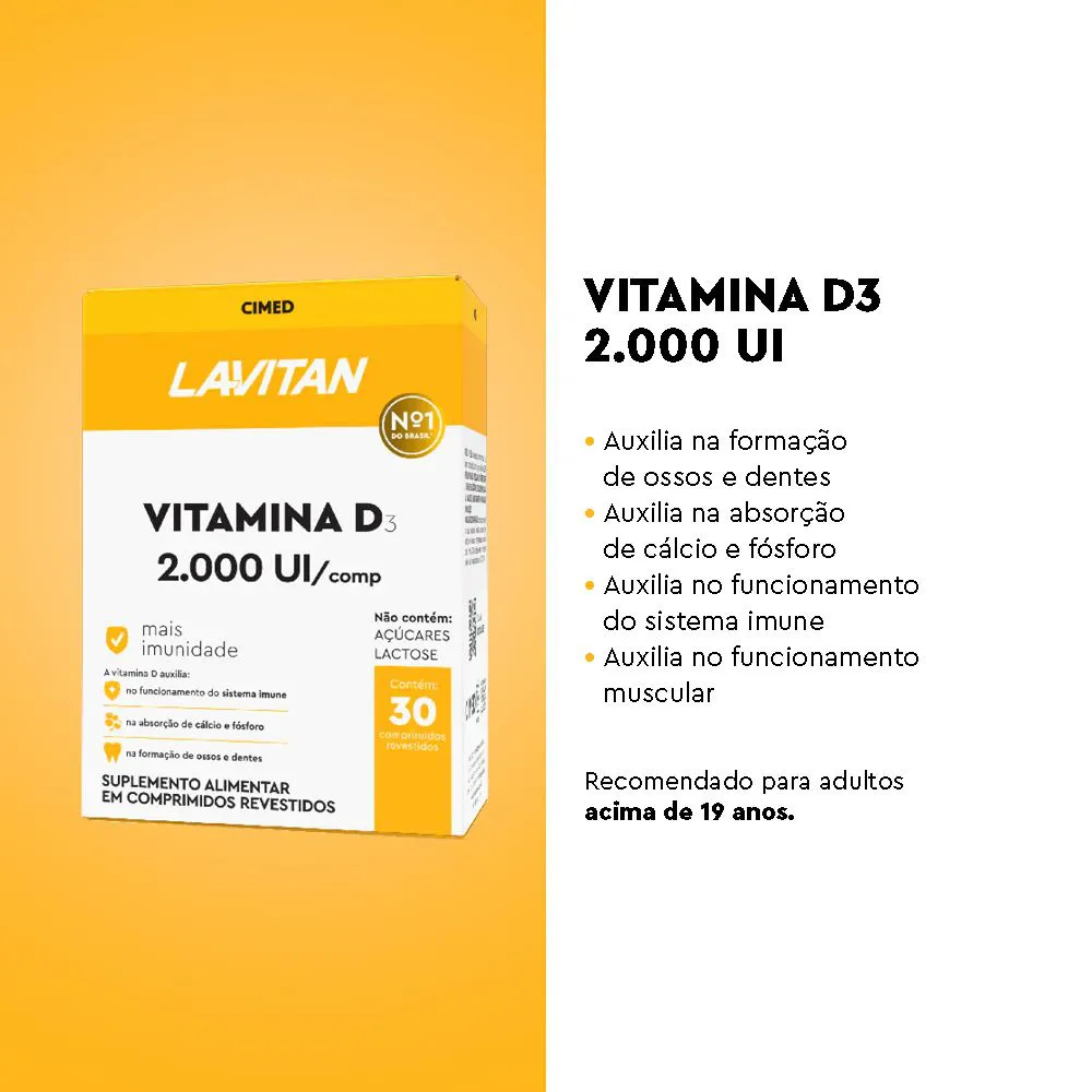 VITAMINA D LAVITAN 2000UI 30CP - foto 2