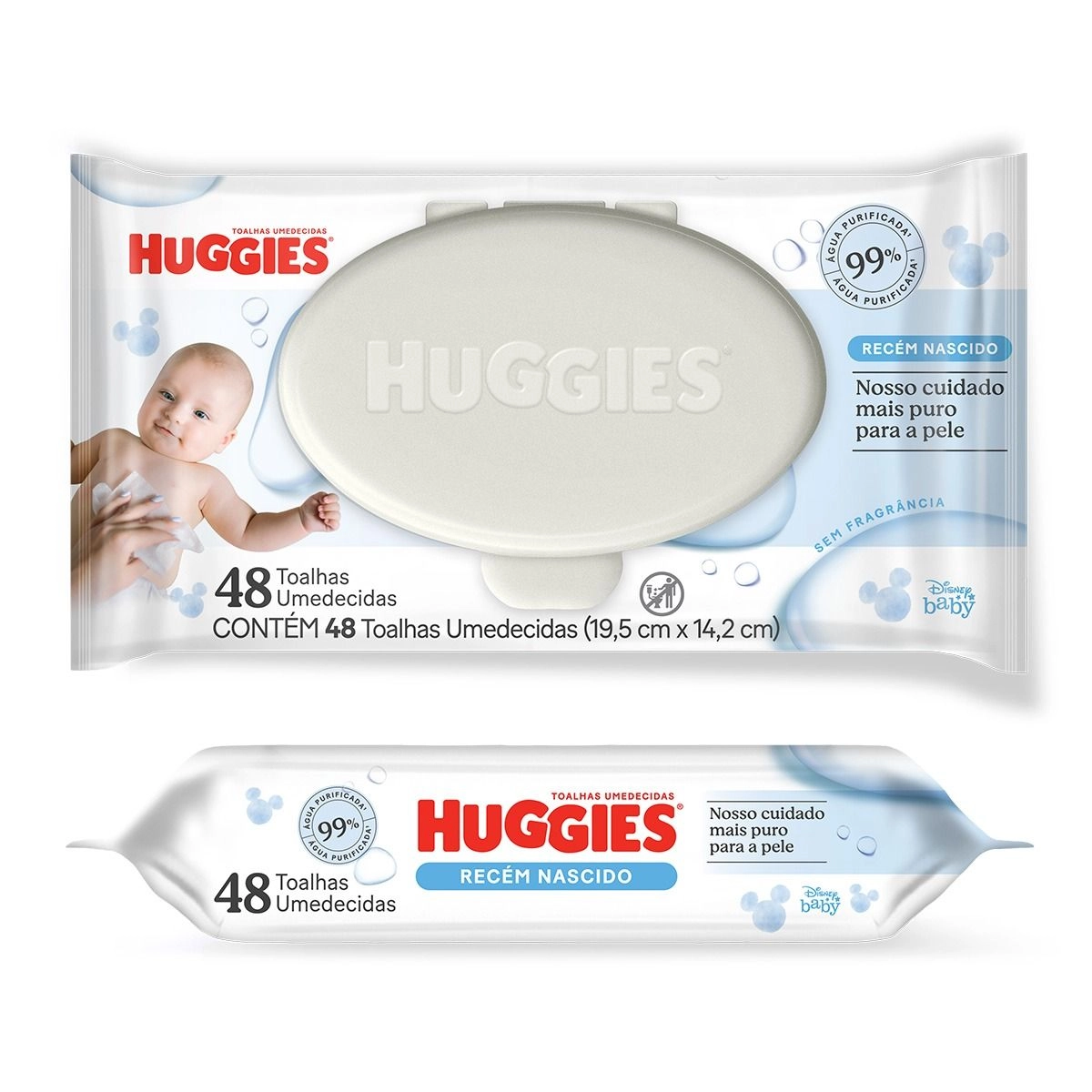 TOALHAS UMEDECIDAS HUGGIES RECEM NASCIDO 48UN