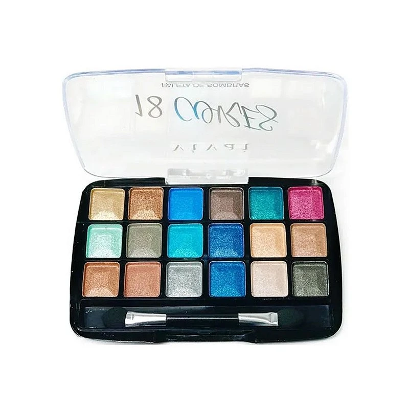 PALETA DE SOMBRAS VIVAI 18 CORES