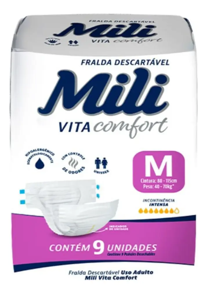 FRALDA MILI VITA COMFORT M 9UN