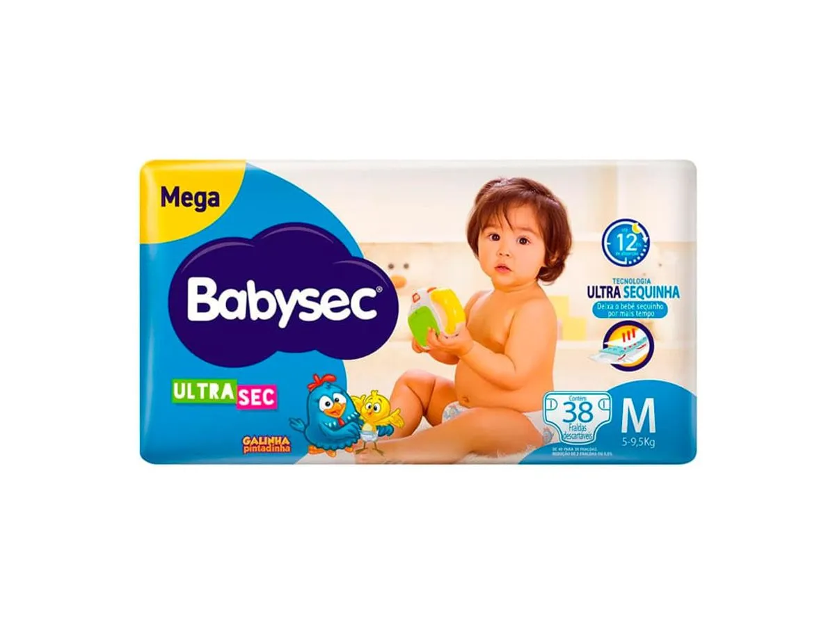FRALDA BABYSEC M 38UN