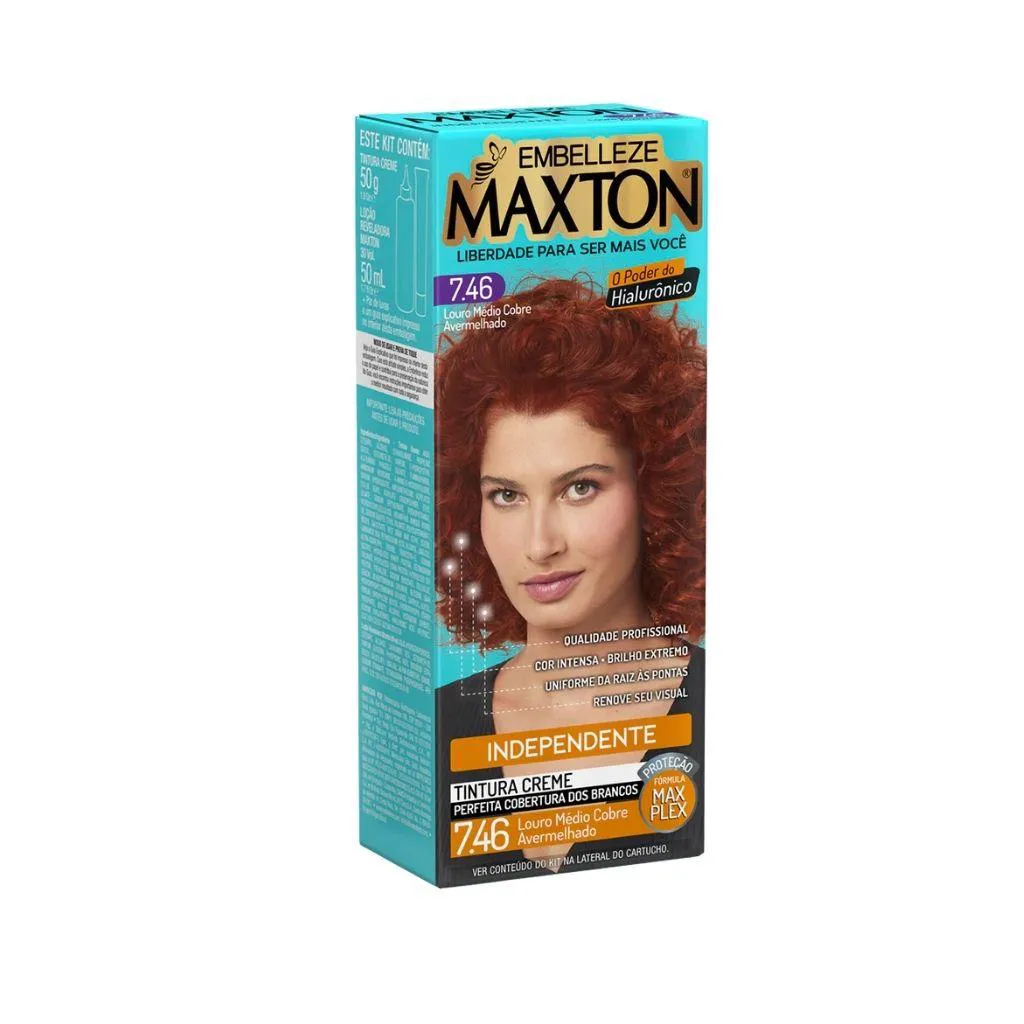 TINTA MAXTON 7.46 LOURO MED COBRE AVERM