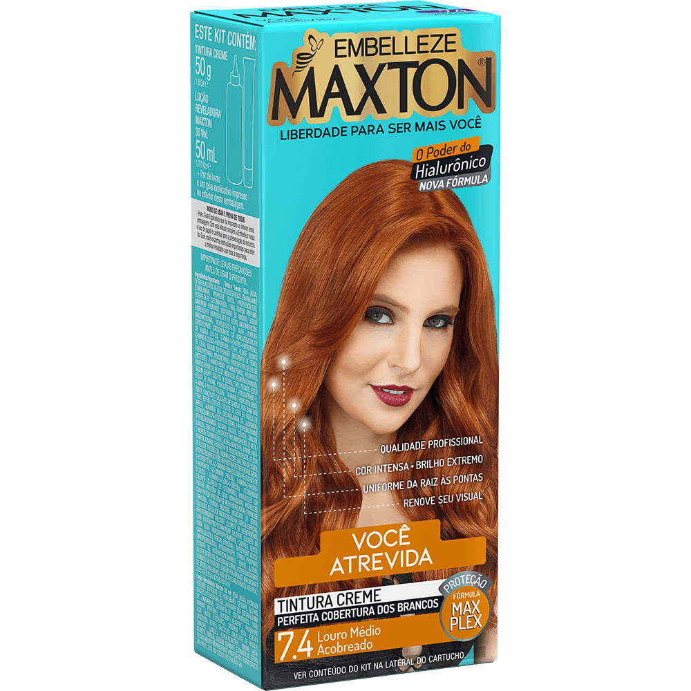 TINTA MAXTON 7.4 LOURO ACOBREADO