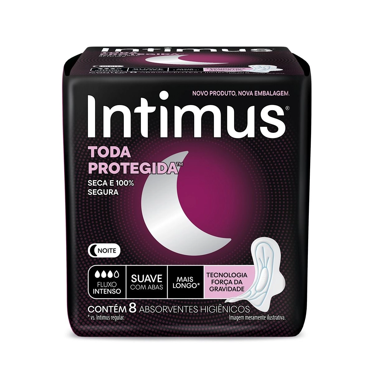 ABS INTIMUS NOTURNO SUAVE 8UN