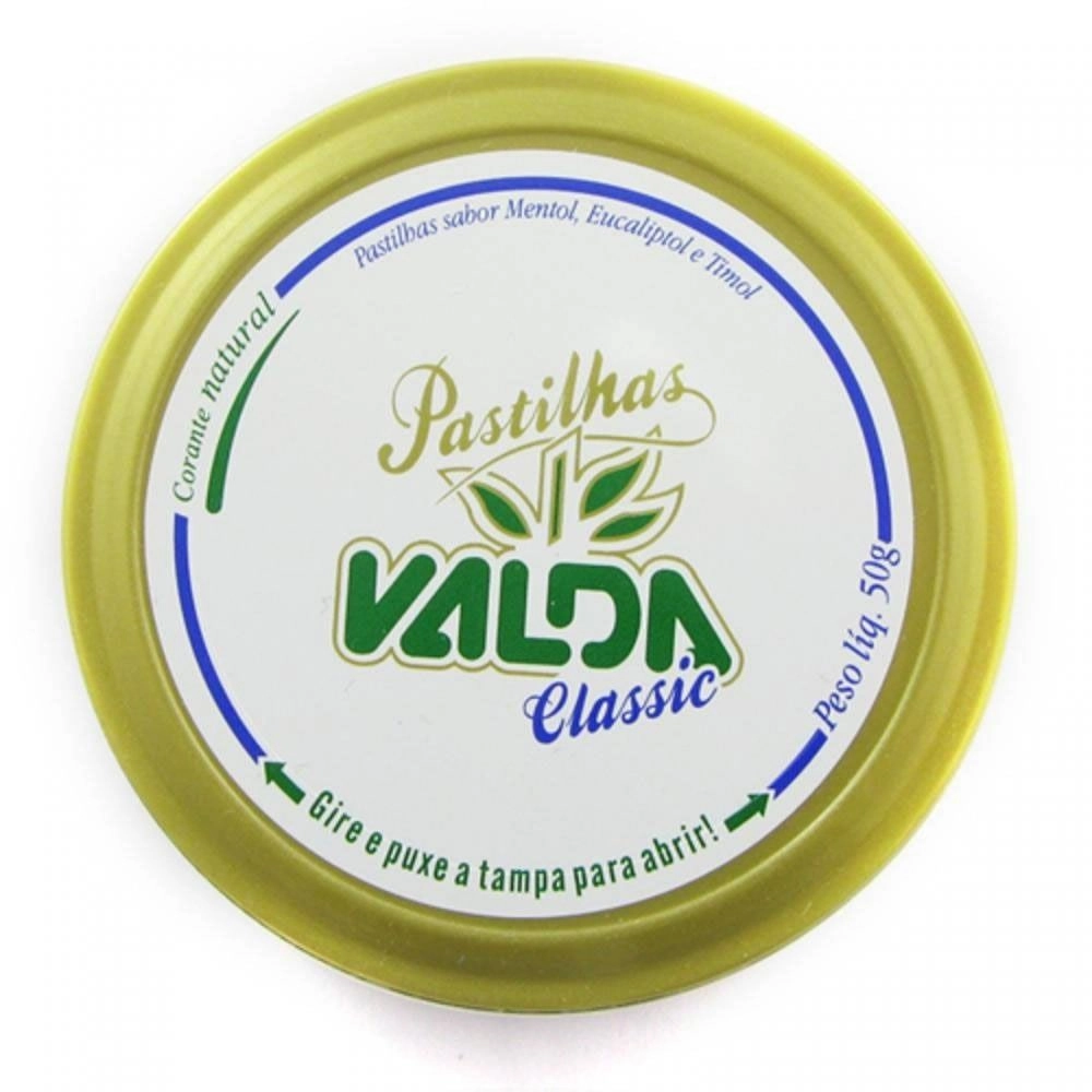 PASTILHAS VALDA LATA C/ 50 G