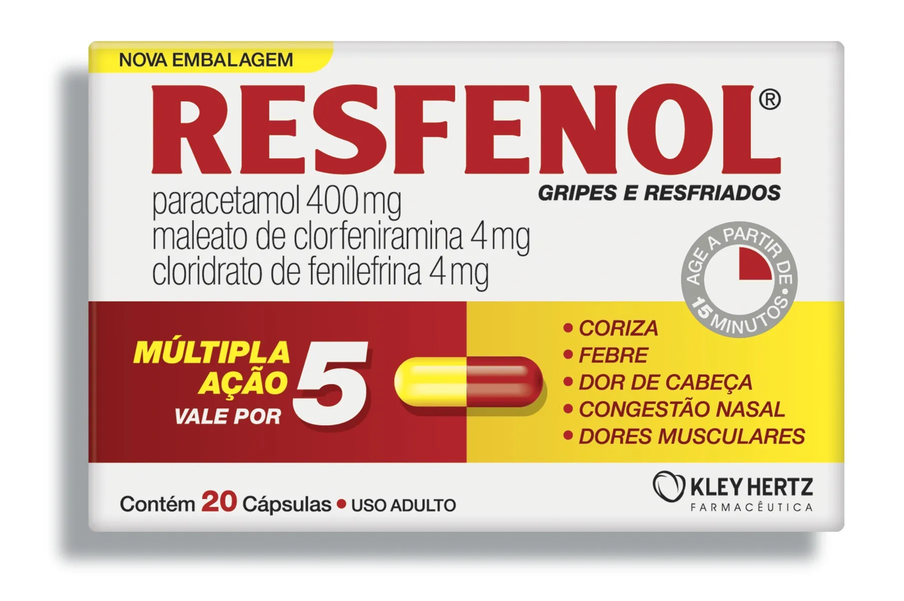 RESFENOL C/ 20 CAP