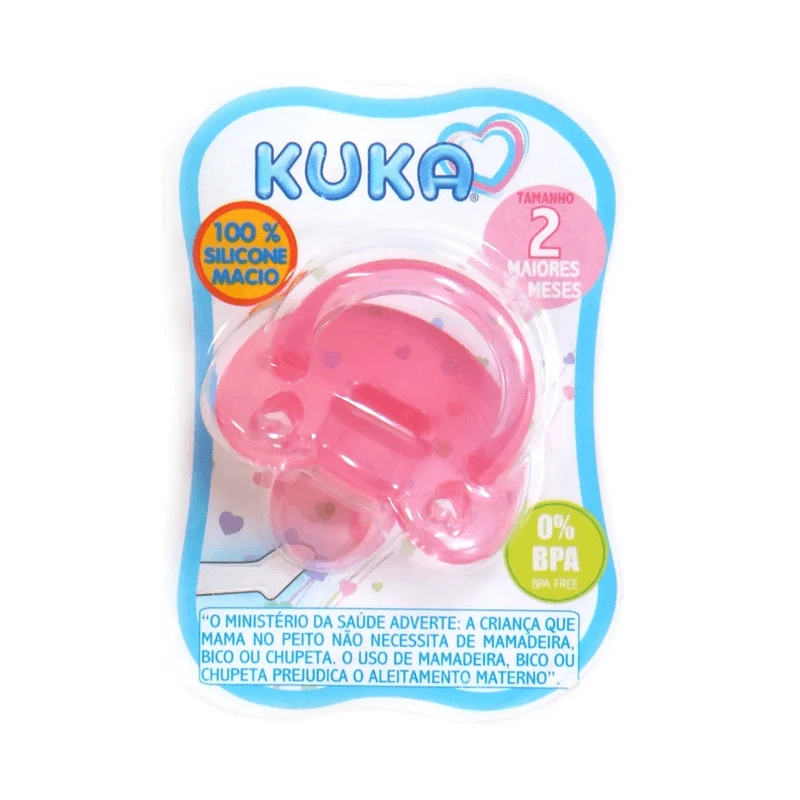 CHUPETA KUKA SILICONE ORTO N2 ROSA