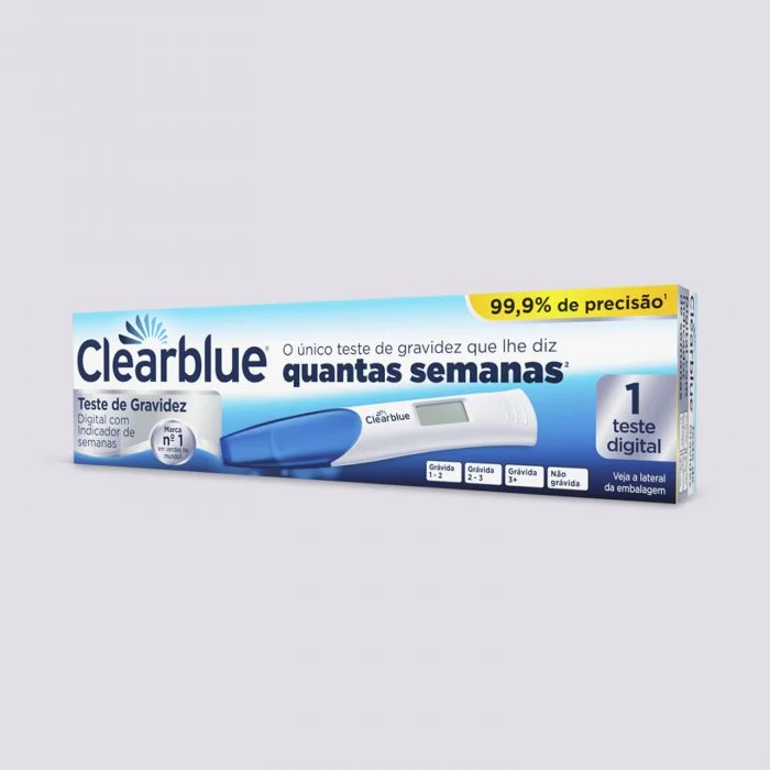 TESTE GRAVIDEZ CLEARBLUE SEMANAS