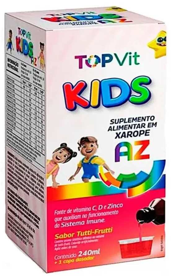 TOPVIT KIDS AZ XAROPE TUTTI FRUTTI 240ML