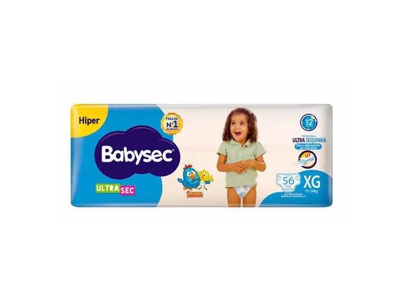 FRALDA BABYSEC HIPER XG 56UN