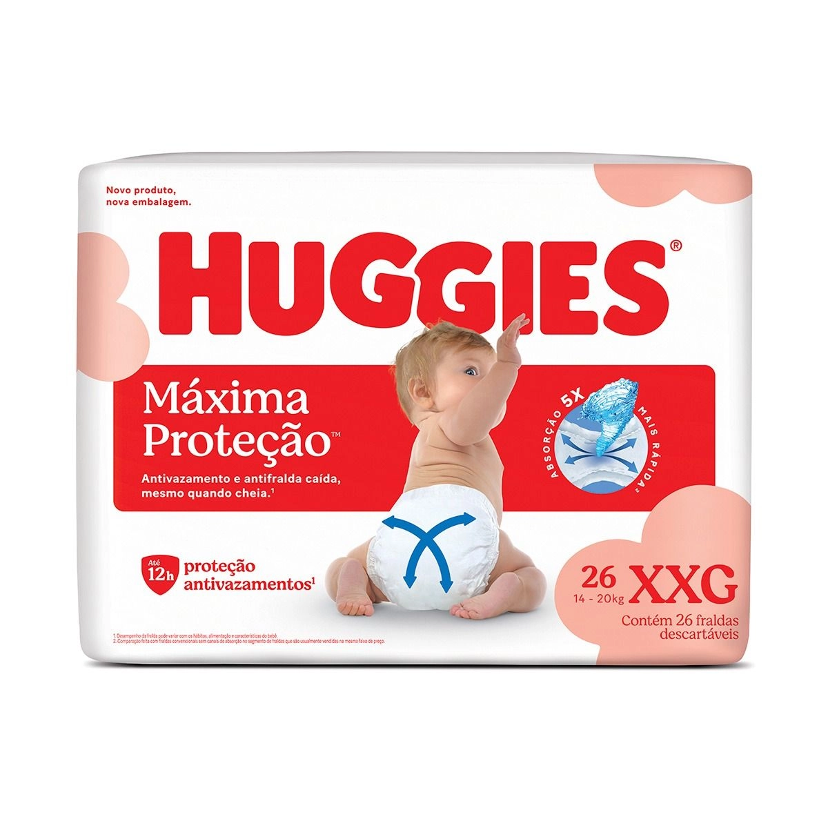 FRALDA HUGGIES S CARE XXG 26U