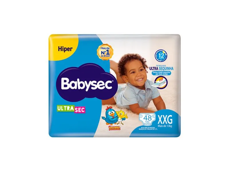 FRALDA BABYSEC HIPER XXG 48UN
